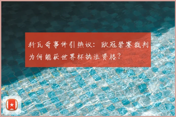科瓦奇事件引热议:欧冠禁赛裁判为何能获世界杯执法资格?
